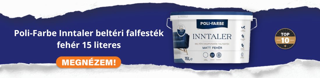 Poli-Farbe Inntaler Beltéri falfesték fehér 15 l ovál