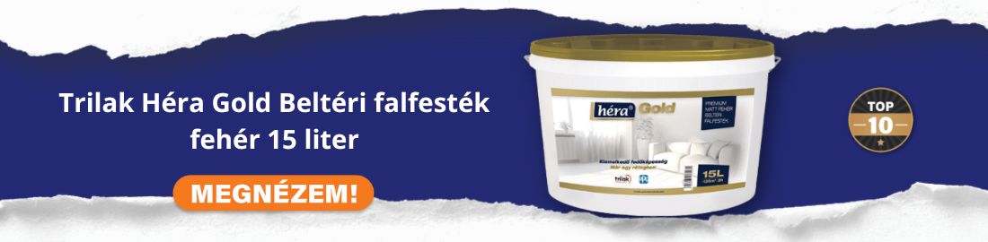 Trilak Héra Gold Beltéri falfesték fehér 15 l